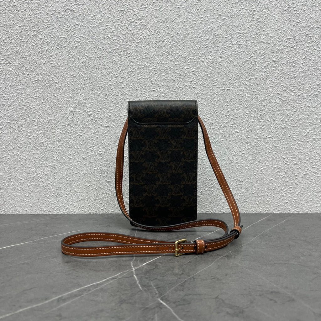 GLAMI Vertical Mobile Pouch Triomphe Tan For Women 6in/19cm 10j092dqb.04LU