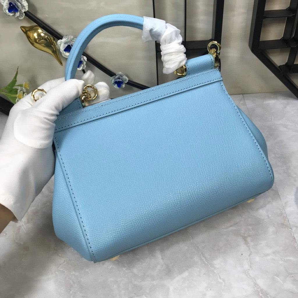 GLAMI MeGLAMIum Sicily Handbag In Dauphine Blue For Women 10.2in/26cm GLAMI GLAMI4347A10018H422