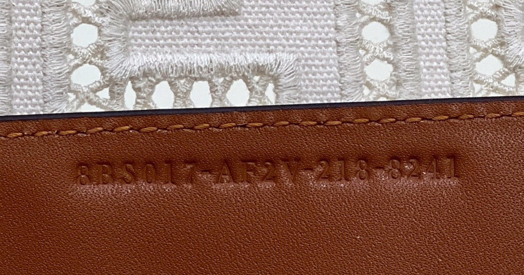 FI Baguette White with Embroidery Small Bag For Woman 21cm/8in