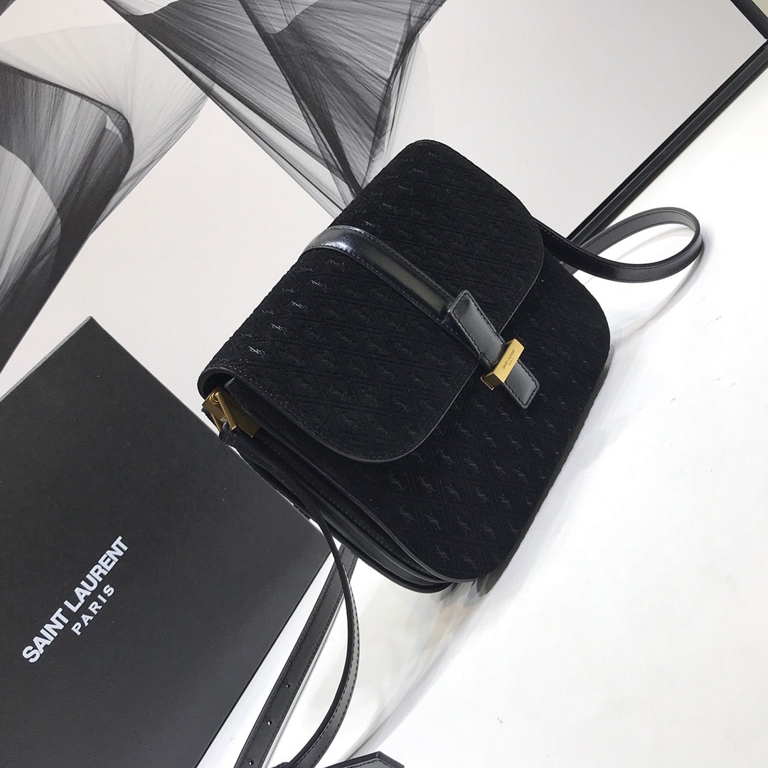 GLAMI Le Monogramme Small Satchel In Monogram Canvas And Smooth Black For Women 9in/23cm YSL