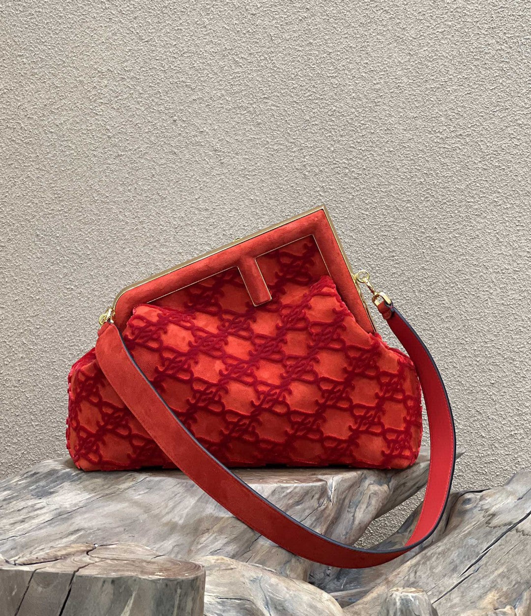 FI First MeGLAMIum Red Bag For Woman 32.5cm/13in