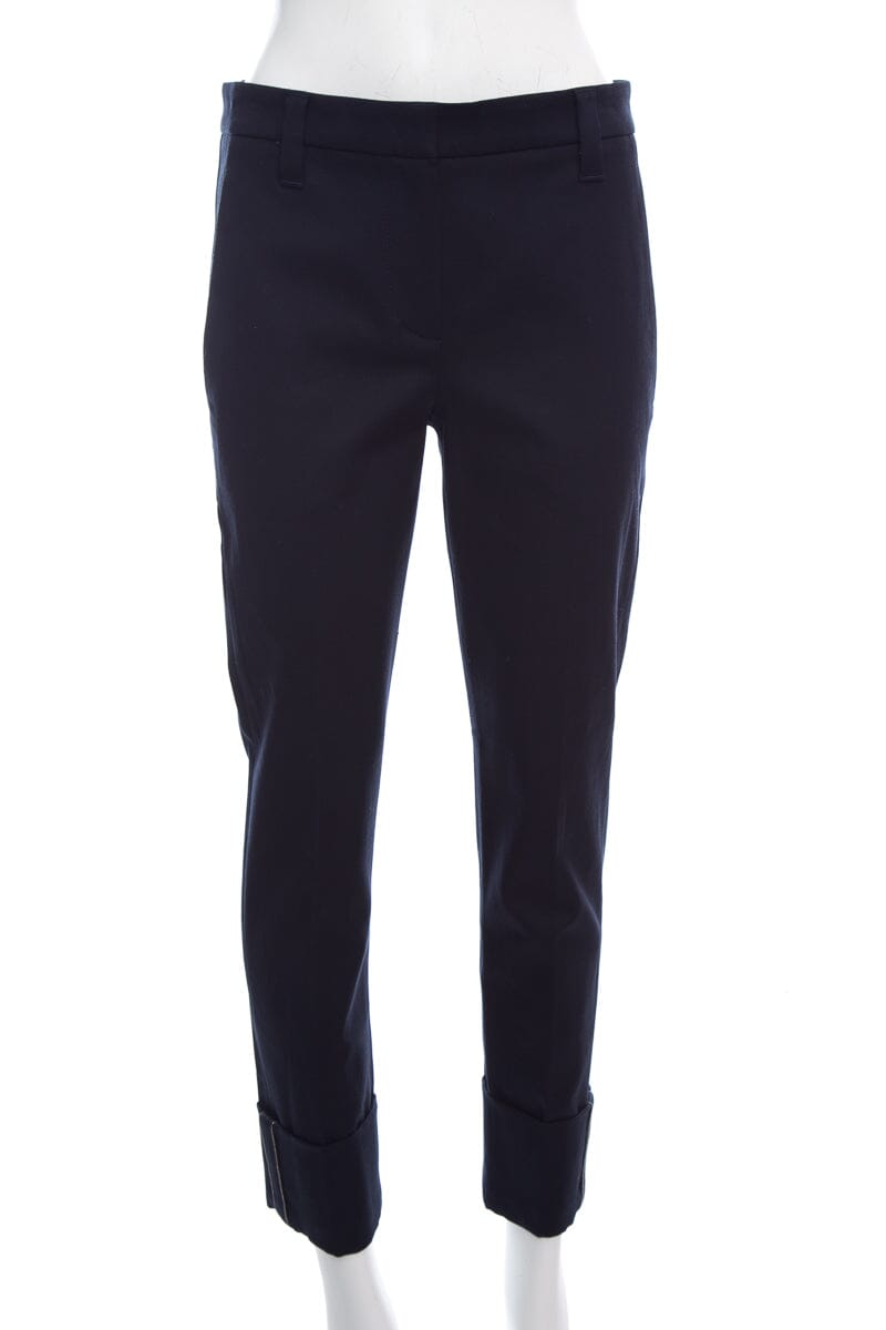 Brunello Cucinelli Navy Cotton Pants SZ 4 NWT