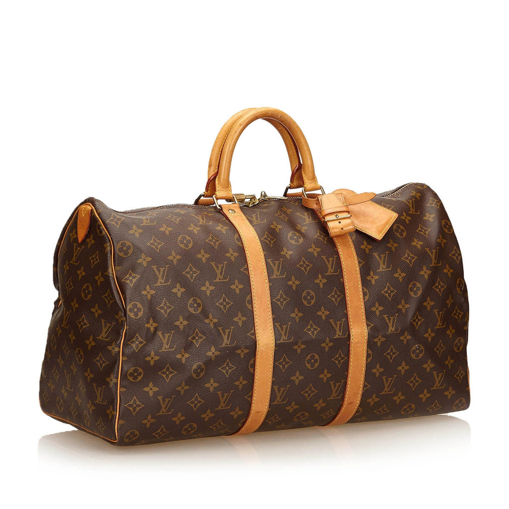 Louis Vuitto Keepall 50 Monogram Canvas Travel Bag