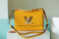 LV Twist MM Epi Sunflower Yellow For Women, Women’s Bags, Shoulder And Crossbody Bags 9.1in/23cm LV M59888