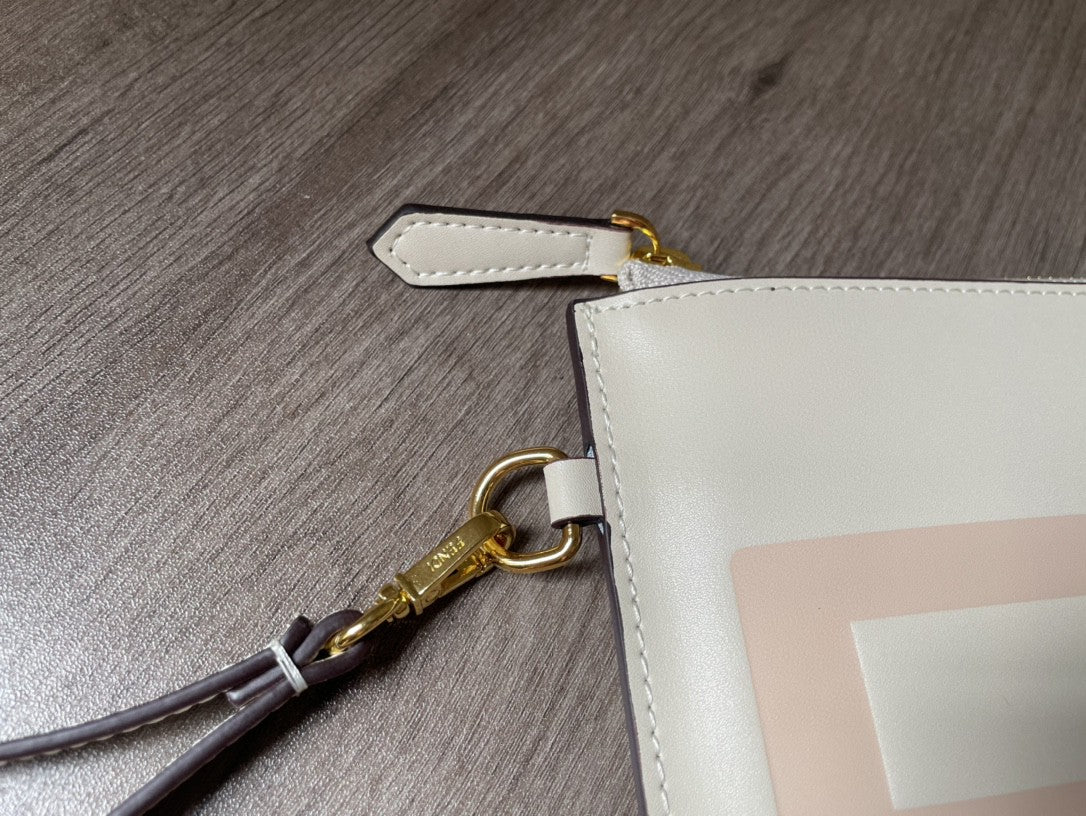 FI GlamIat Pouch White Large Pouch Bag For Woman 34cm/13in 8N0178AC9LF0K7E