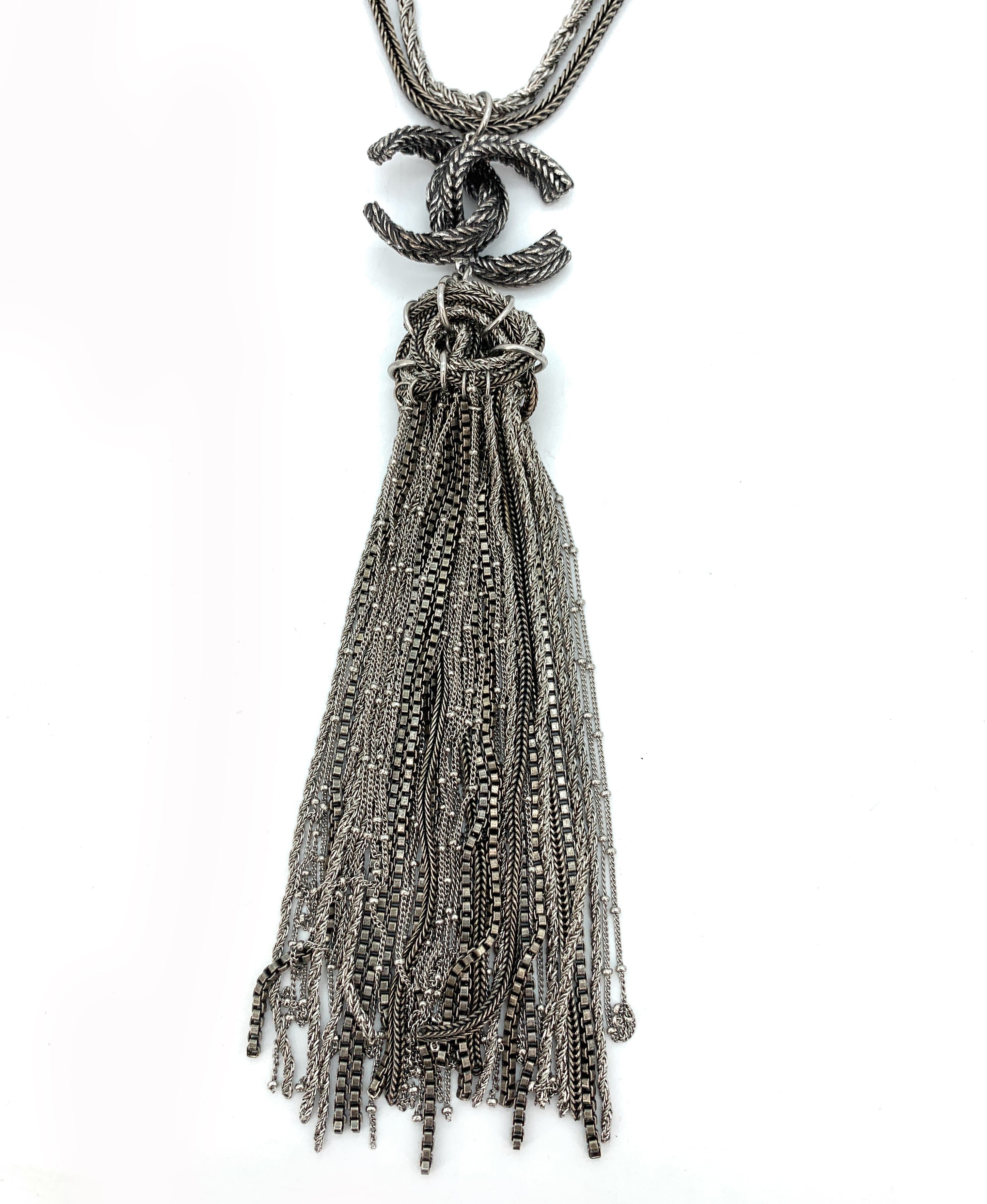 Chanel bag 2017 Strass CC Paris-Cosmopolite Tassel Necklace