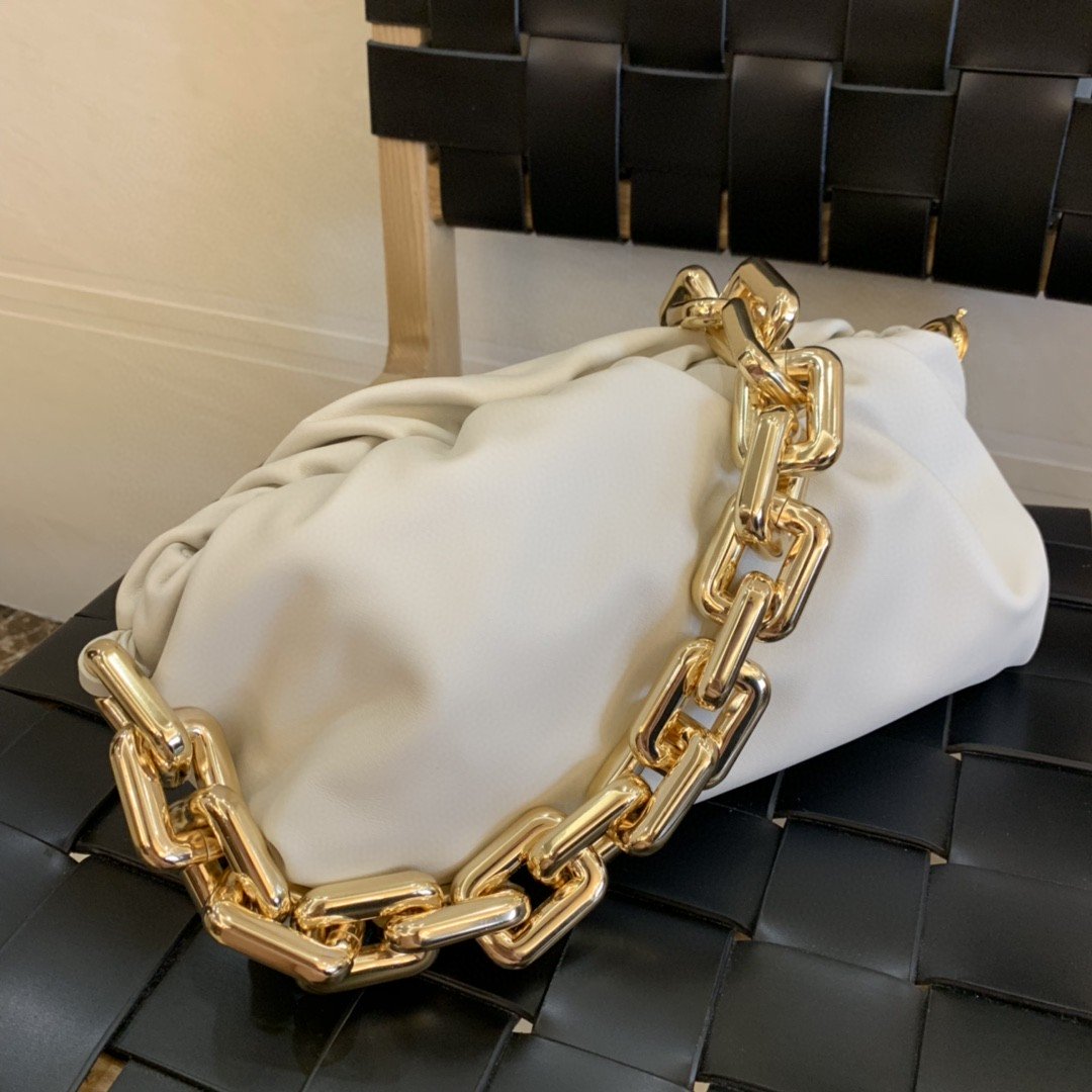 GLAMI Chain Pouch For Women 12.2in/31cm In White