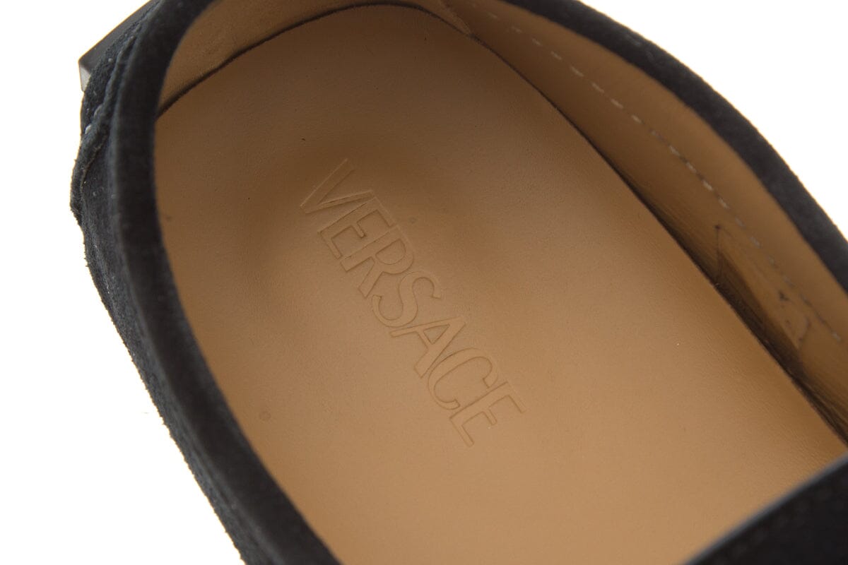 Versace "La Medusa" Black Moccasins SZ 10