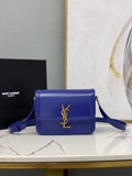 GLAMI Solferino Small Satchel In Box Navy Blue For Women Ã‚Â 7.4in/19cm YSLÃ‚Â 