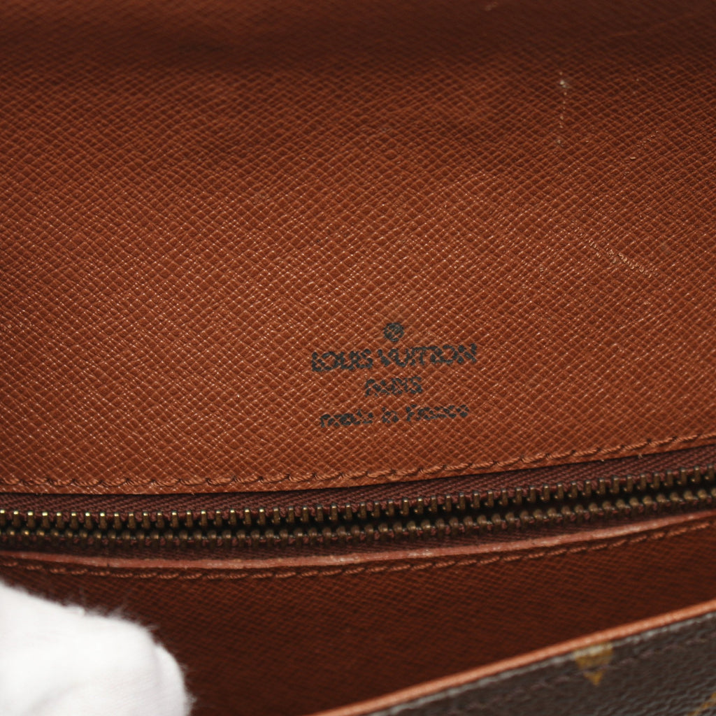Sun Crew MM Monogram Shoulder Bag PVC Leather Brown