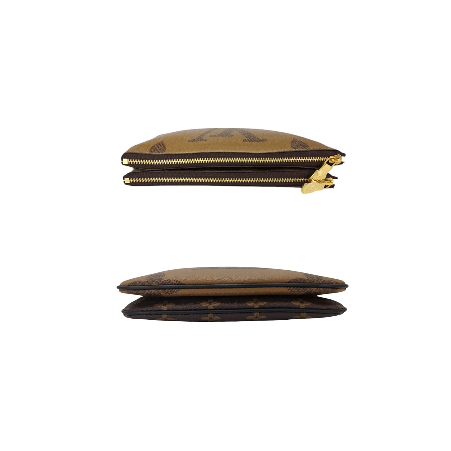Louis Vuitton Reverse Monogram Giant Double Zip Pochette with Strap