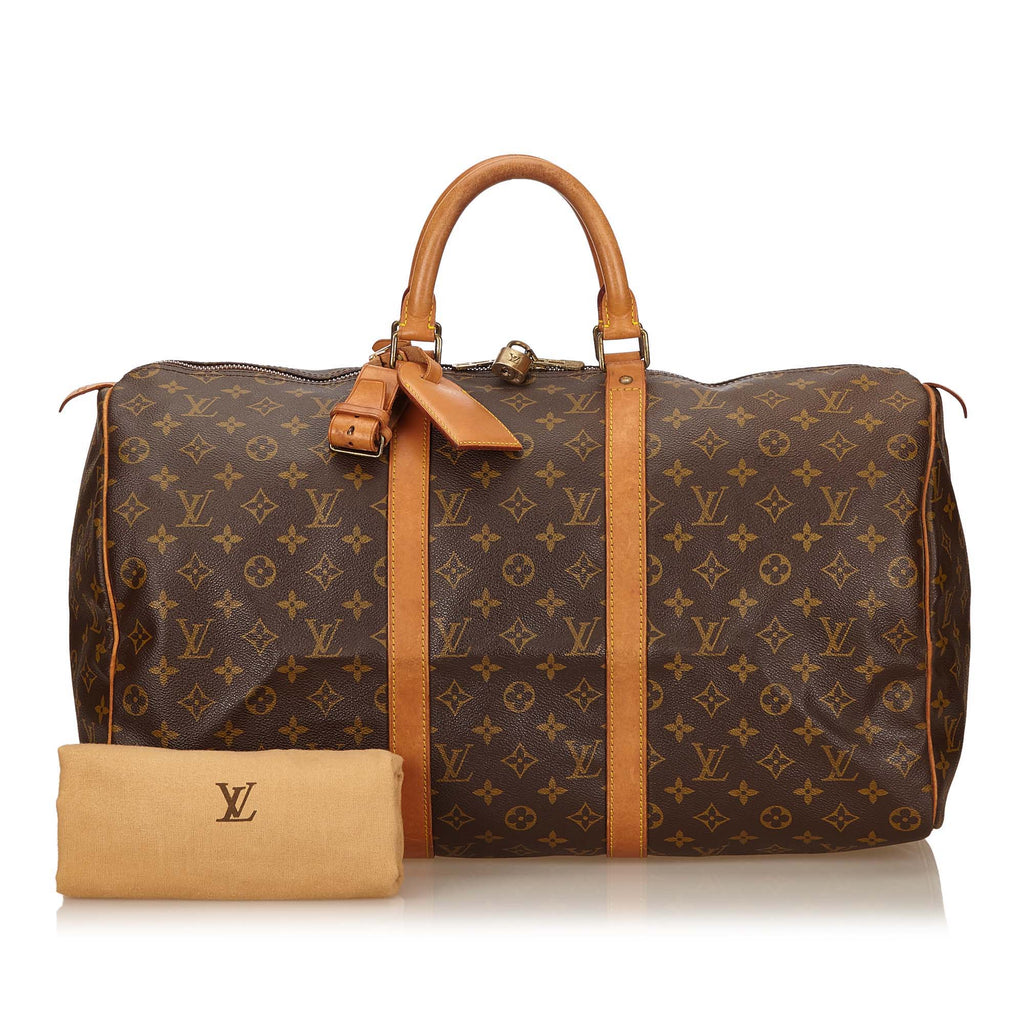 Louis Vuitto Keepall 50 Monogram Canvas Travel Bag