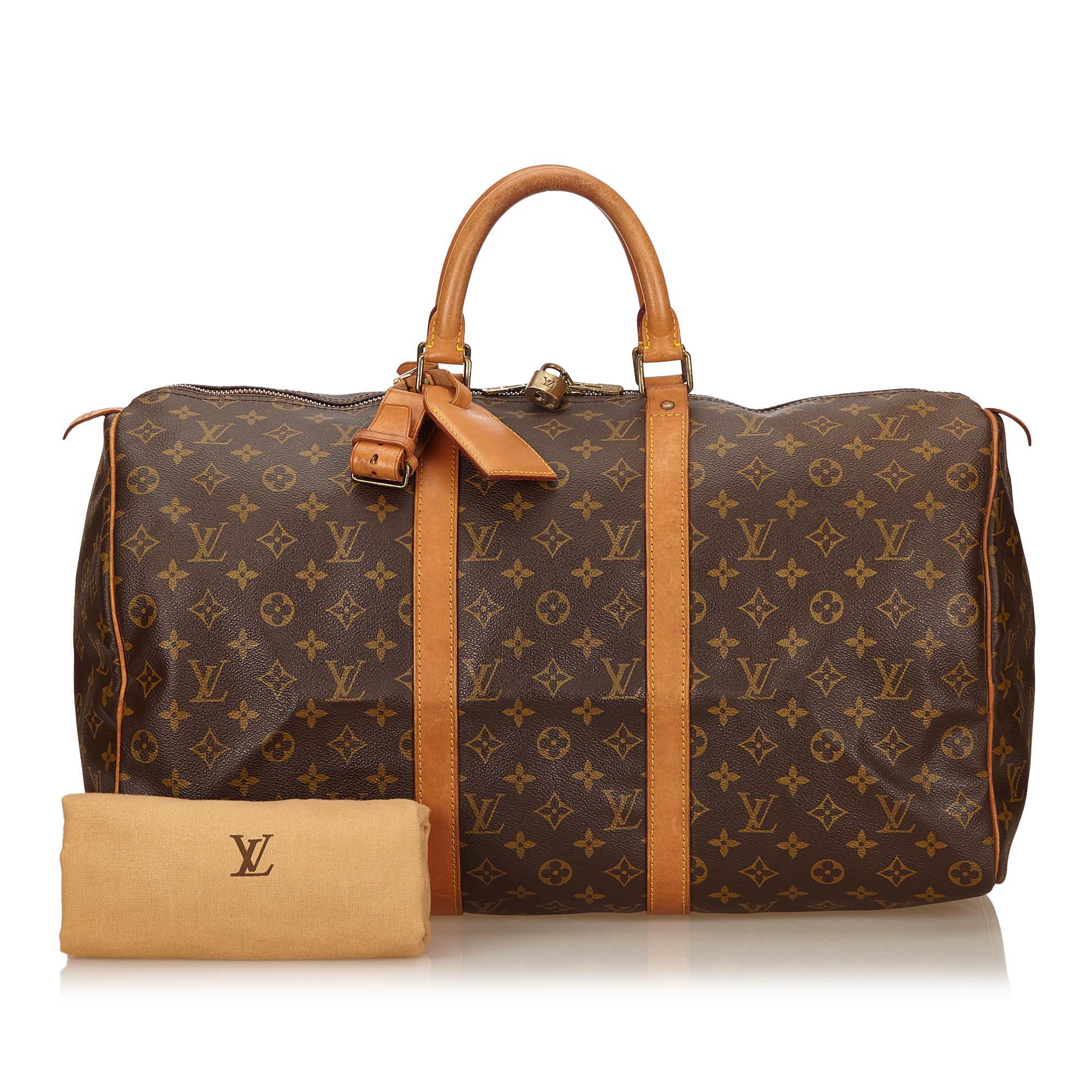 Louis Vuitto Keepall 50 Monogram Canvas Travel Bag