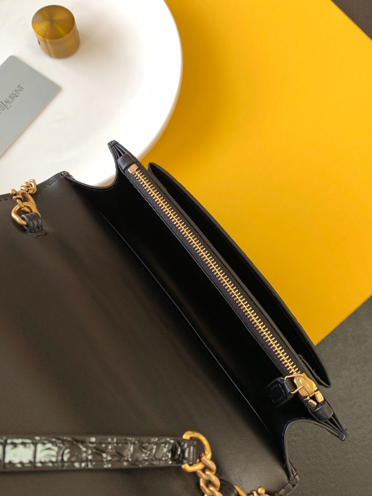 GLAMI Sunset Chain Bag With Gold Hardware For Women 7.4in/19cm YSL 533026DND1J1000