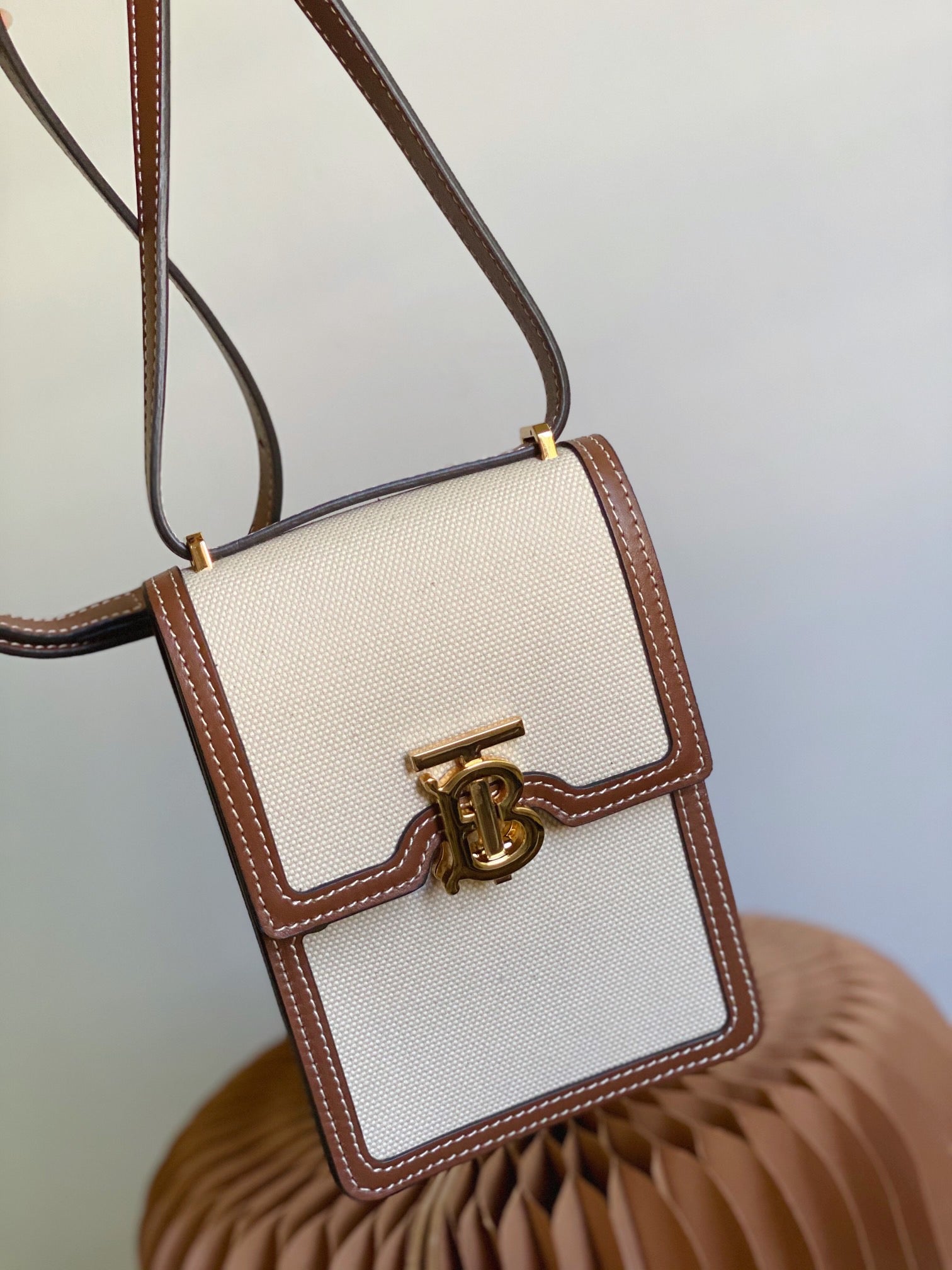 GLAMI Robin Bag Cotton Canvas Cream For Women, Bags 7.5in/14cm 80316491