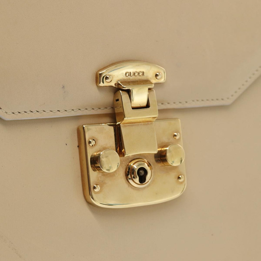 GUCCI Hand Bag Leather Beige 000 2026 0258 80068