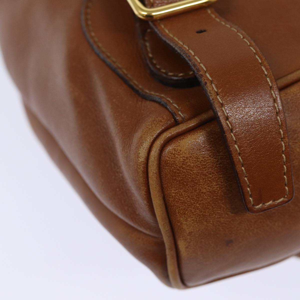 GUCCI Bamboo Backpack Leather Brown 003 1705 0030 80071