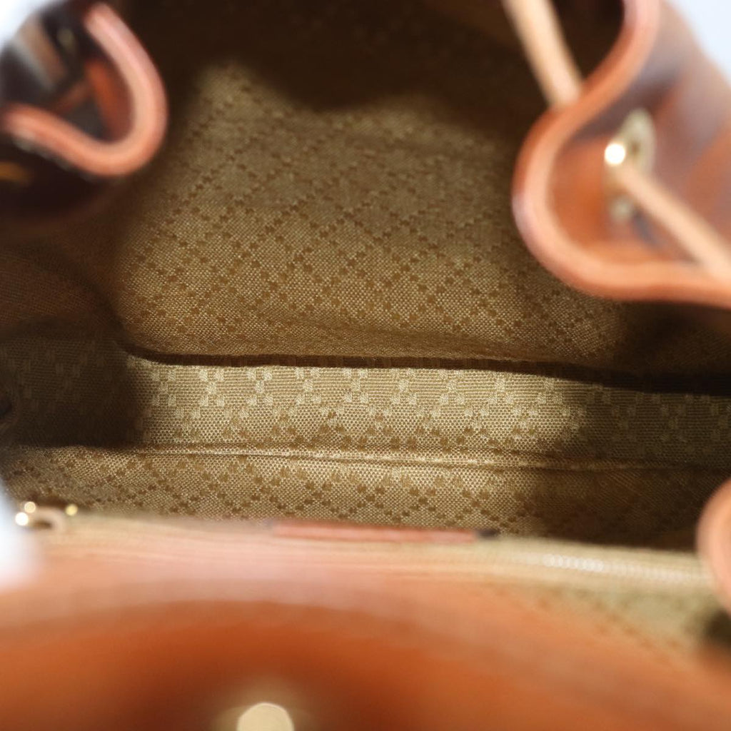 GUCCI Bamboo Backpack Leather Brown 003 1705 0030 80071