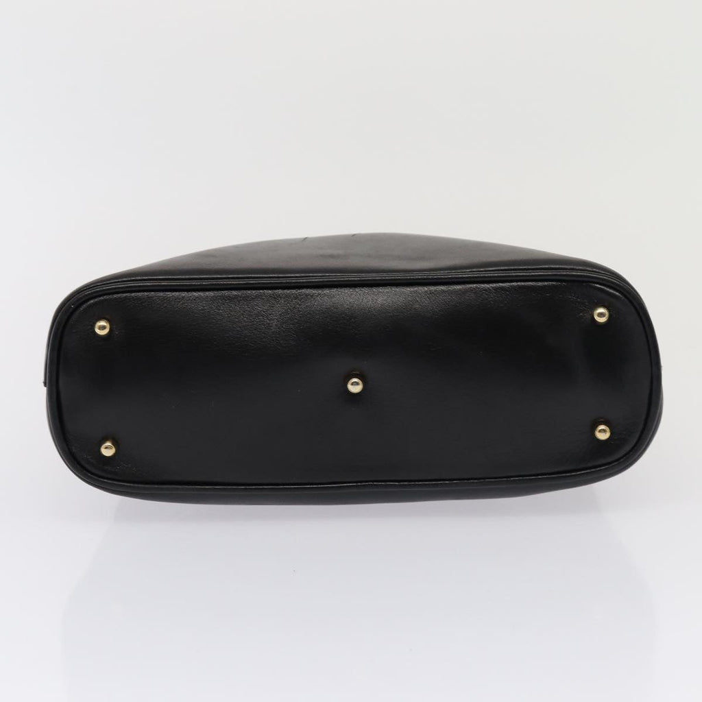 GUCCI Bamboo Hand Bag Leather 2way Black 000 122 0290 80072