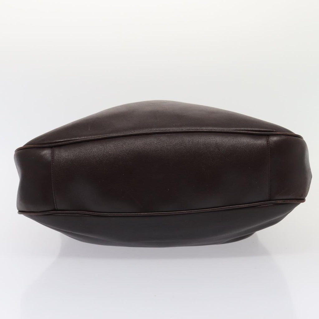 GUCCI Bamboo Shoulder Bag Leather 2way Brown 001 2123 1577 80117