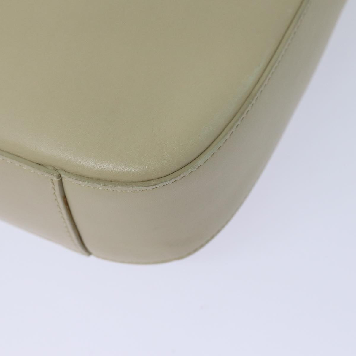 GUCCI Shoulder Bag Leather White 001 3812 80118
