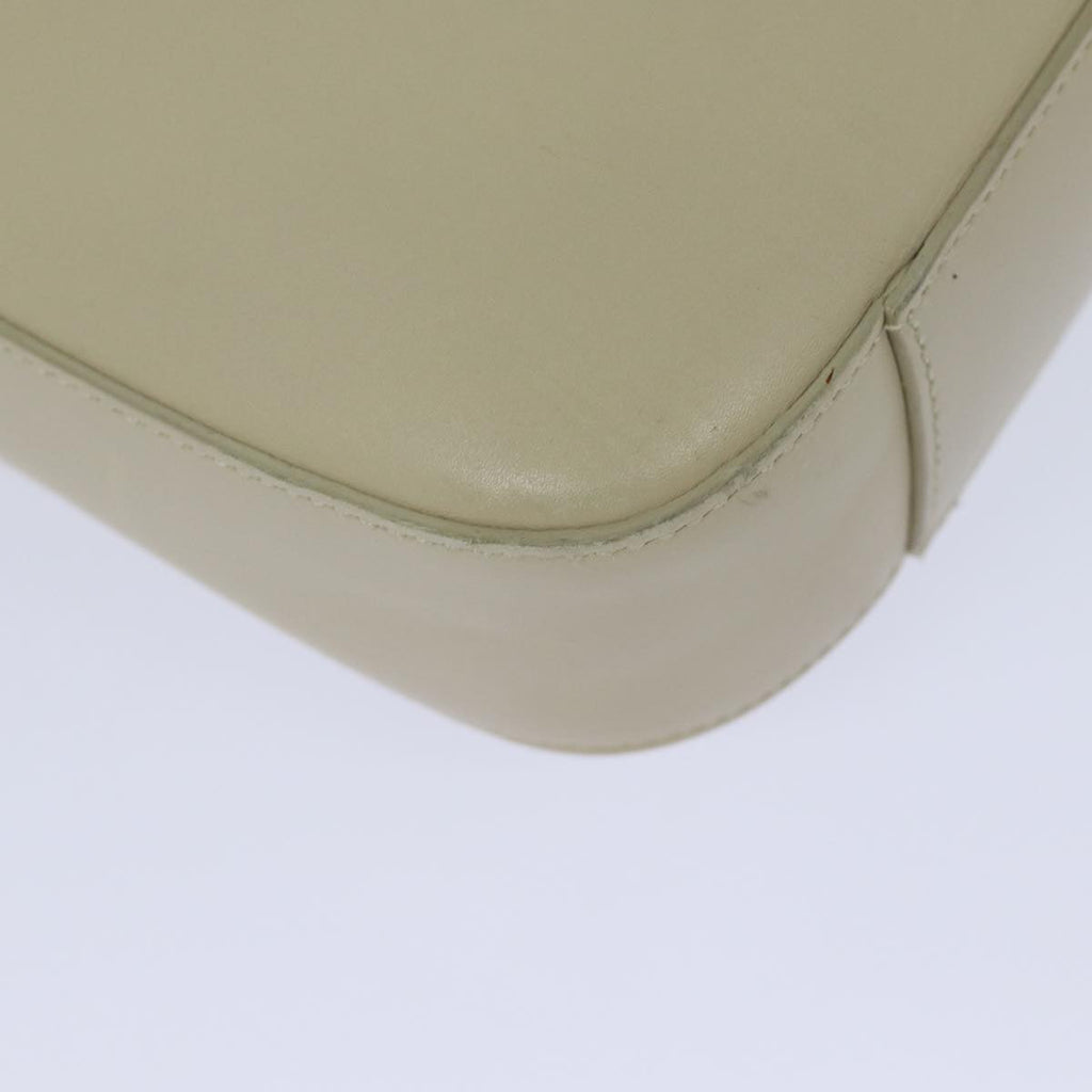 GUCCI Shoulder Bag Leather White 001 3812 80118