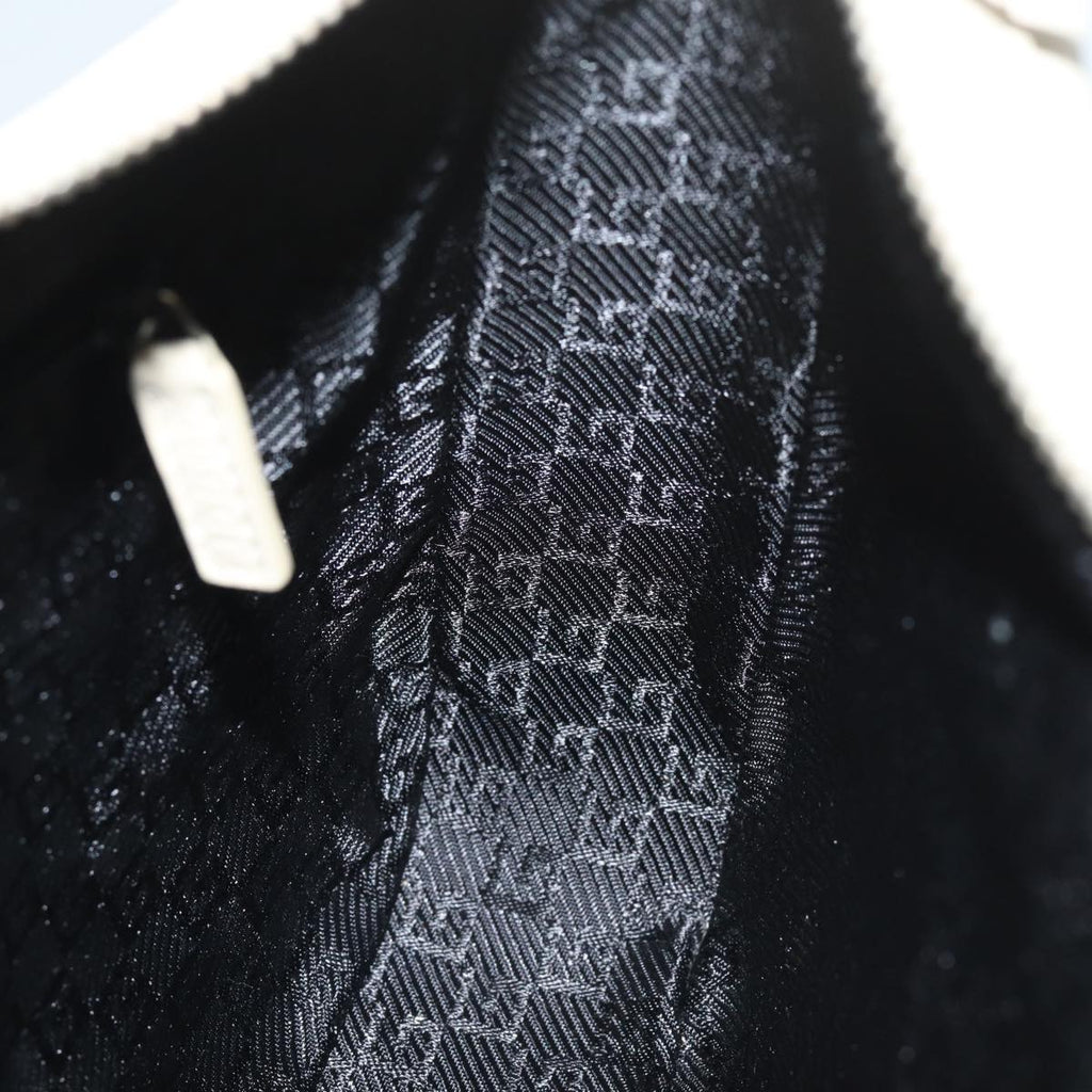 GUCCI Shoulder Bag Leather White 001 3812 80118