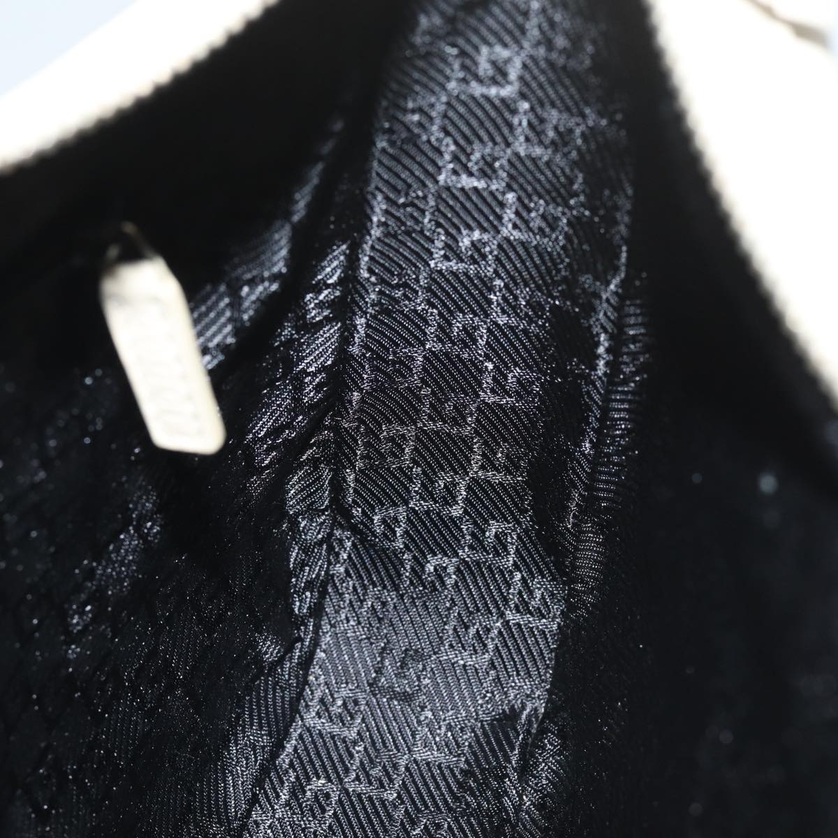 GUCCI Shoulder Bag Leather White 001 3812 80118