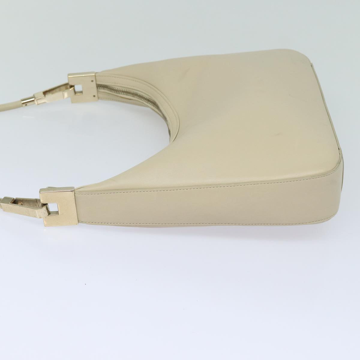 GUCCI Shoulder Bag Leather White 001 3812 80118