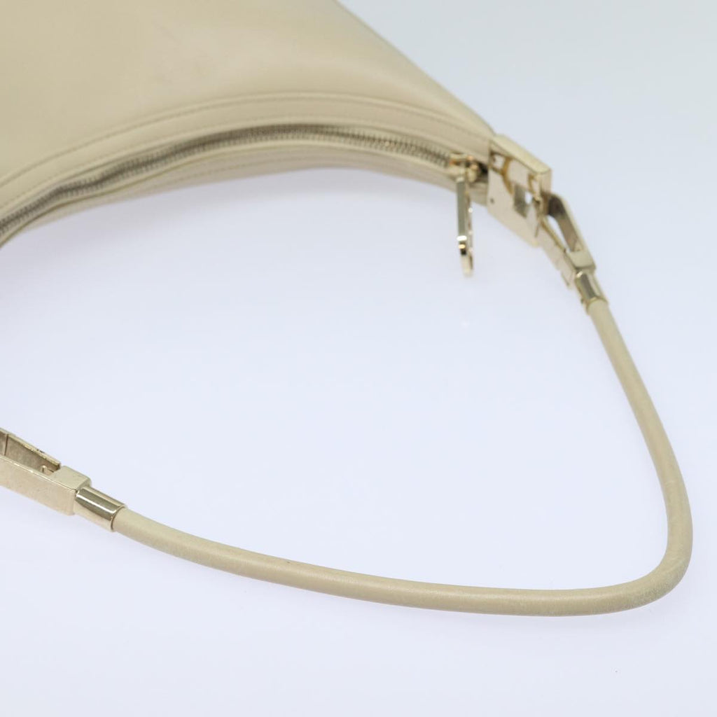 GUCCI Shoulder Bag Leather White 001 3812 80118
