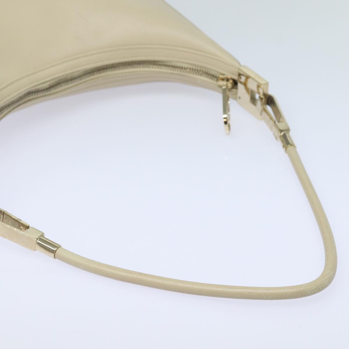 GUCCI Shoulder Bag Leather White 001 3812 80118