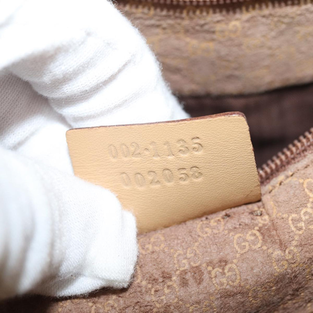 GUCCI Hand Bag Leather Beige 002 1135 80121