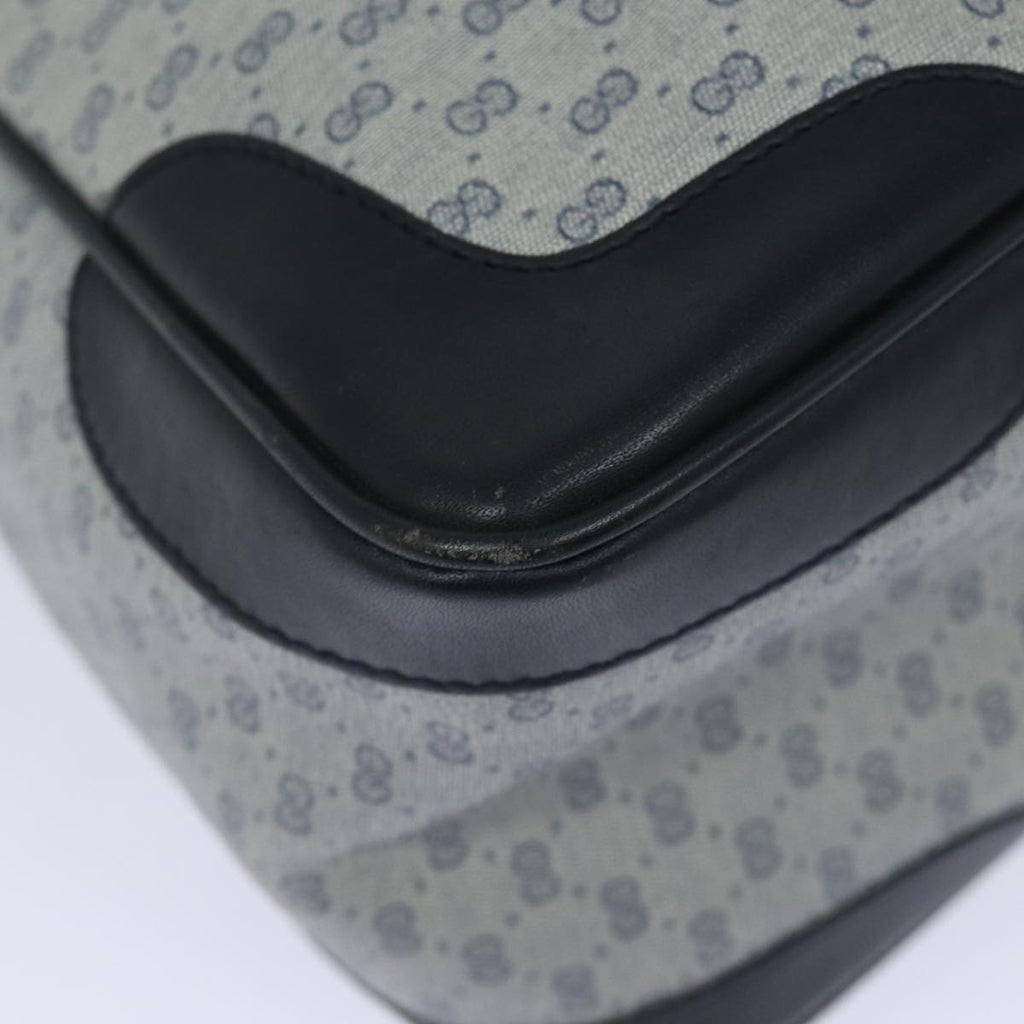 GUCCI Micro GG Supreme Hand Bag PVC 2way Navy 002 122 0033 80122