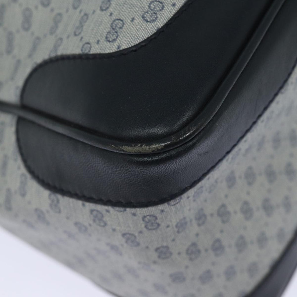 GUCCI Micro GG Supreme Hand Bag PVC 2way Navy 002 122 0033 80122