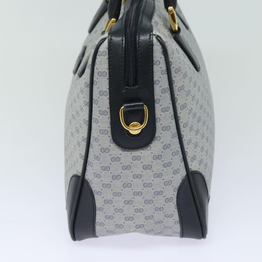 GUCCI Micro GG Supreme Hand Bag PVC 2way Navy 002 122 0033 80122