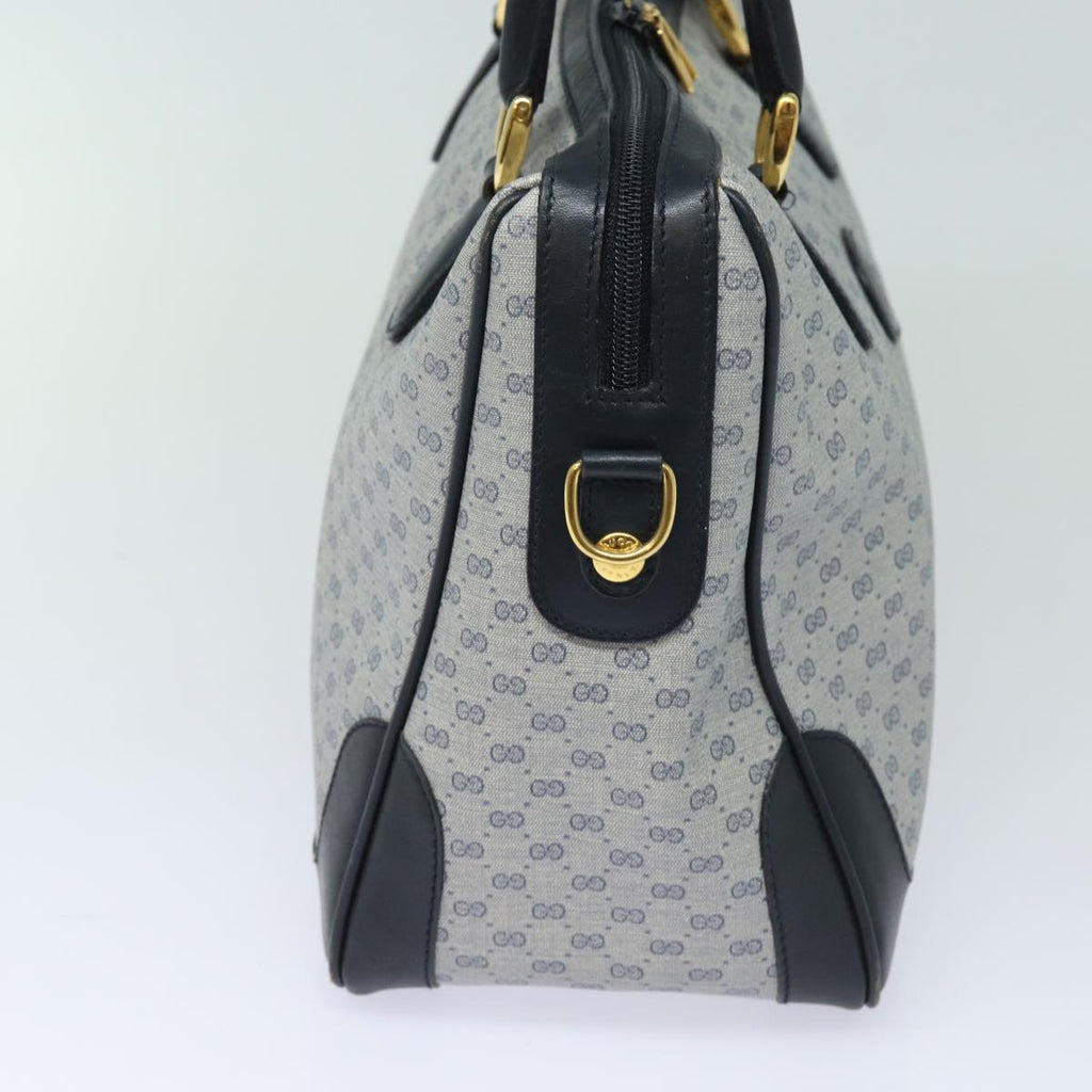 GUCCI Micro GG Supreme Hand Bag PVC 2way Navy 002 122 0033 80122