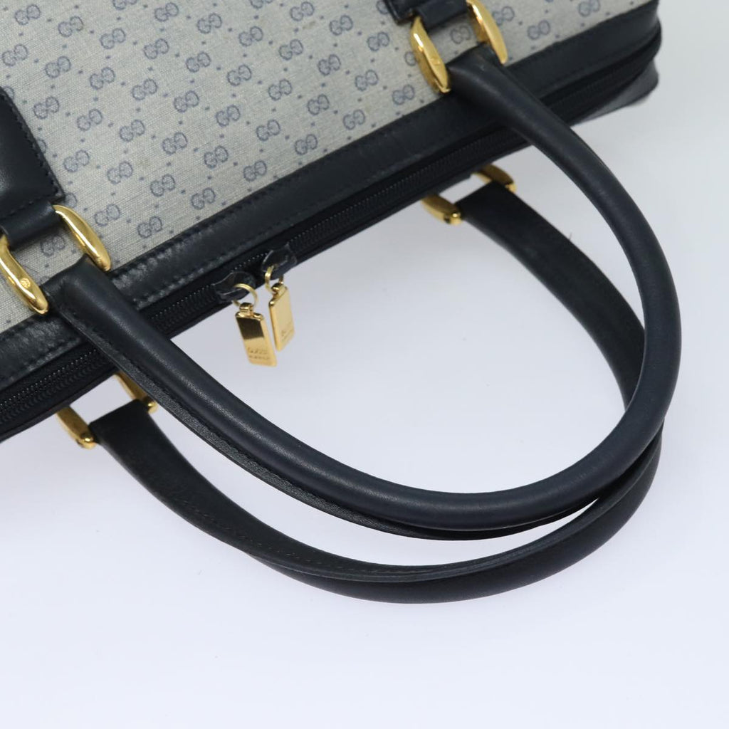 GUCCI Micro GG Supreme Hand Bag PVC 2way Navy 002 122 0033 80122