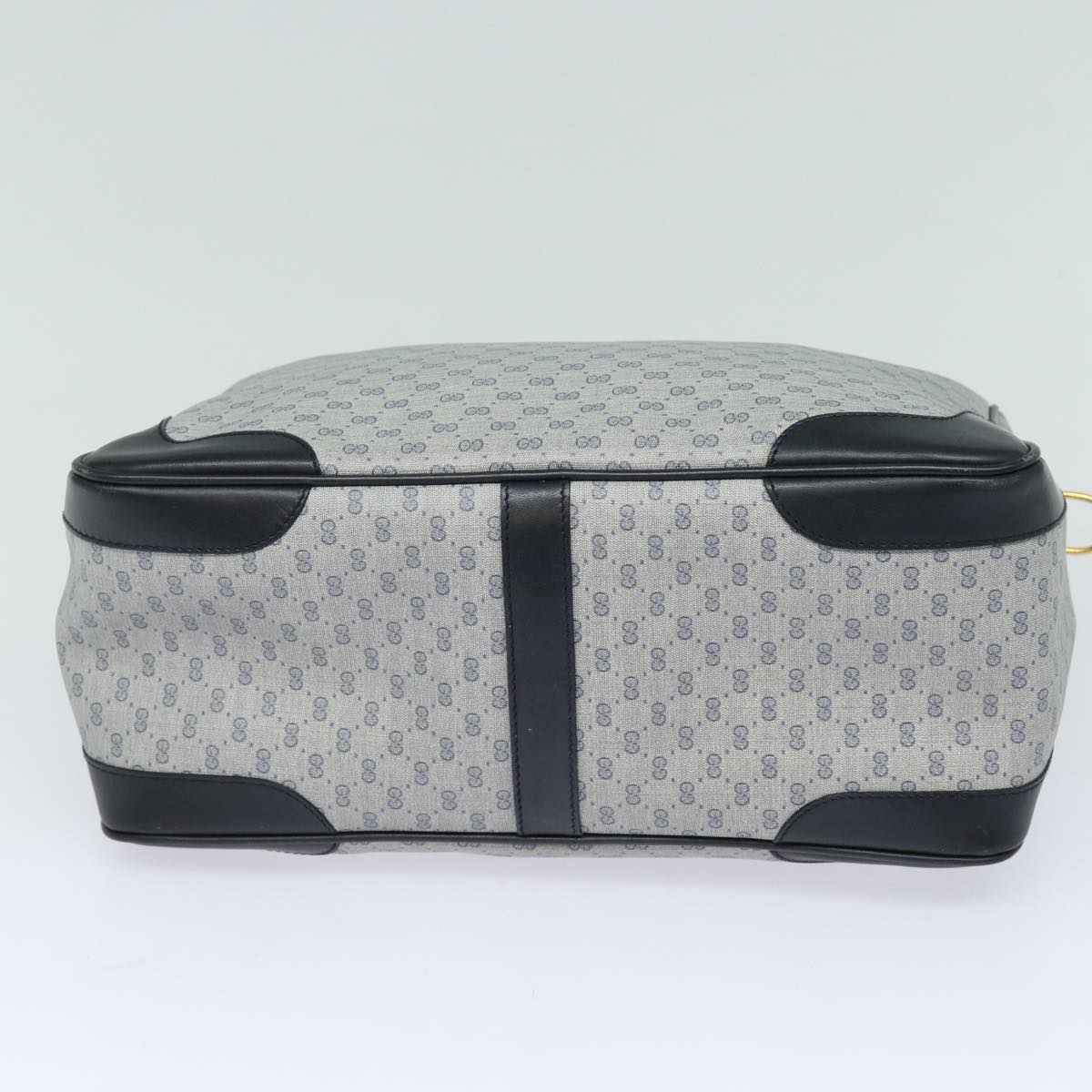 GUCCI Micro GG Supreme Hand Bag PVC 2way Navy 002 122 0033 80122