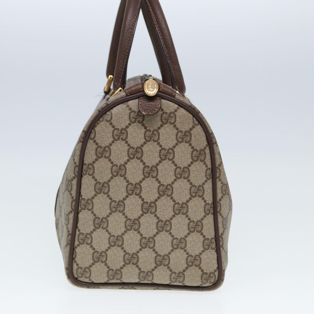GUCCI GG Supreme Web Sherry Line Boston Bag PVC Beige Red 40 02 007 80124