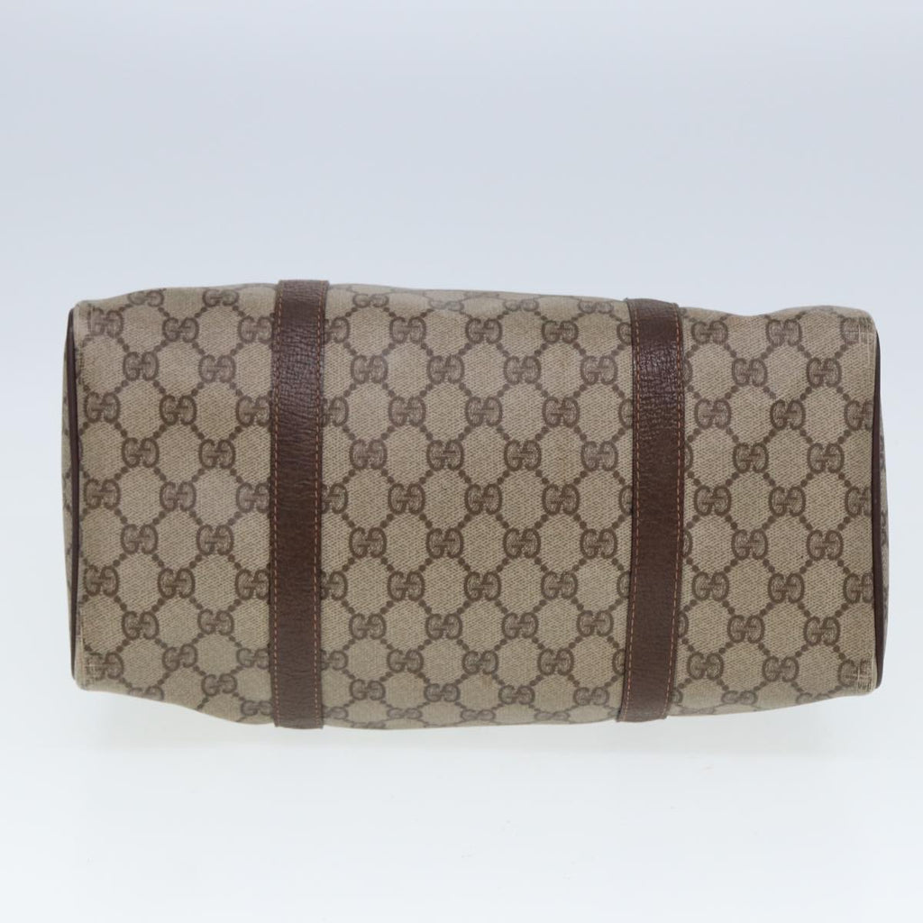 GUCCI GG Supreme Web Sherry Line Boston Bag PVC Beige Red 40 02 007 80124