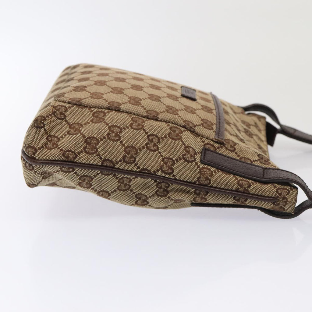 GUCCI GG Canvas Shoulder Bag Beige 122793 80131