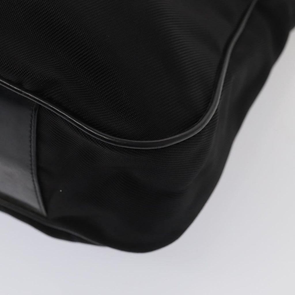 GUCCI Bamboo Shoulder Bag Nylon 2way Black 001 1577 80137