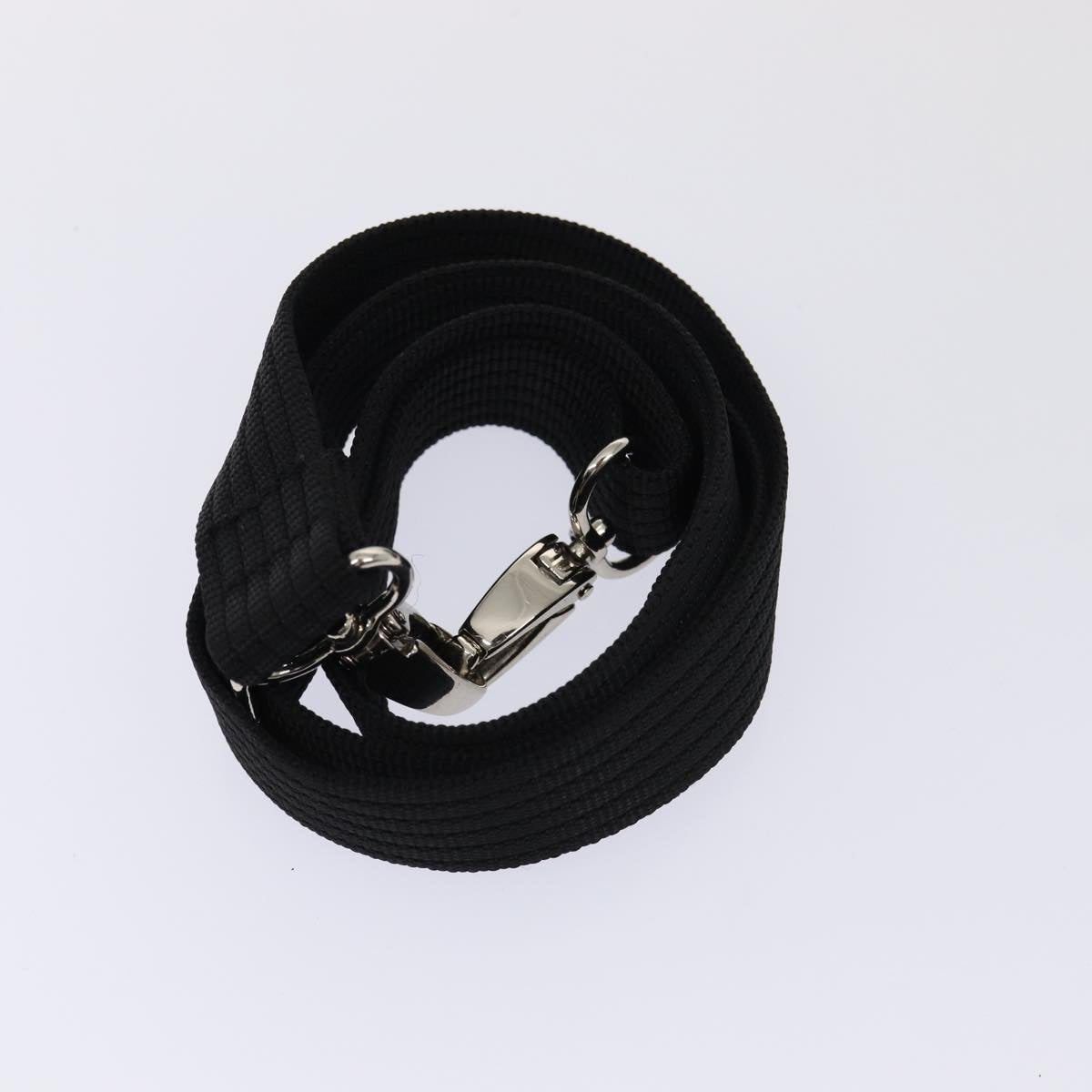 GUCCI Bamboo Shoulder Bag Nylon 2way Black 001 1577 80137