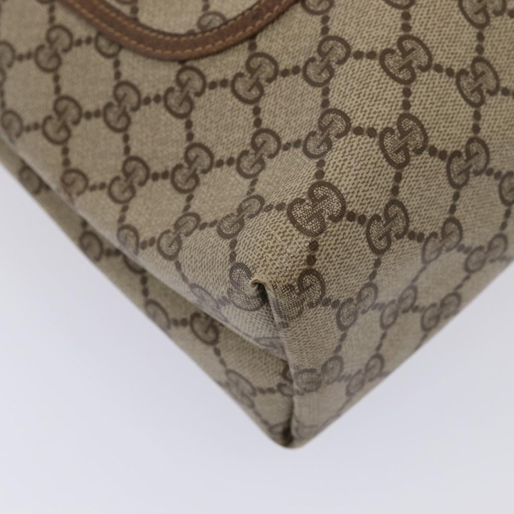 GUCCI GG Supreme Web Sherry Line Tote Bag PVC Beige Red 39 02 003 80138