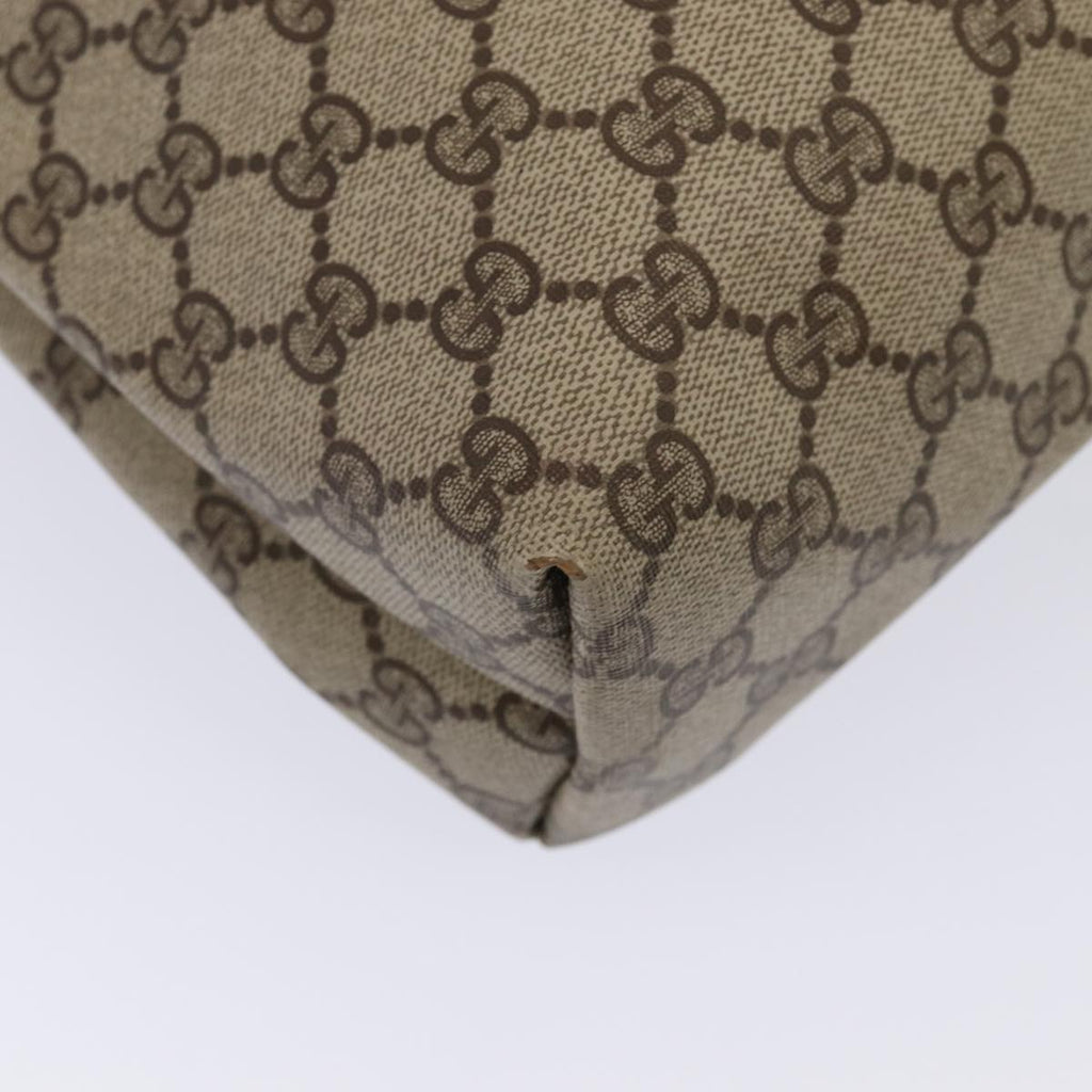 GUCCI GG Supreme Web Sherry Line Tote Bag PVC Beige Red 39 02 003 80138
