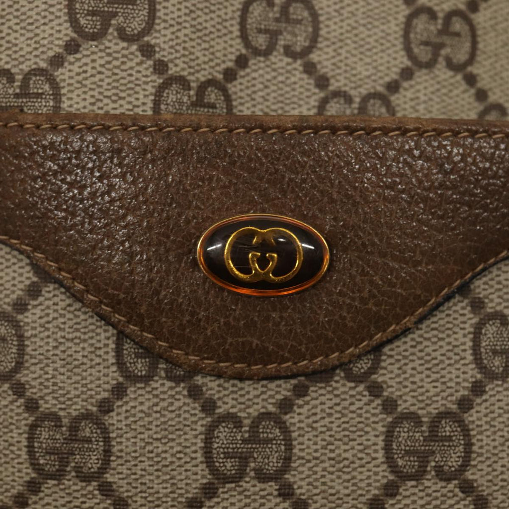 GUCCI GG Supreme Web Sherry Line Tote Bag PVC Beige Red 39 02 003 80138