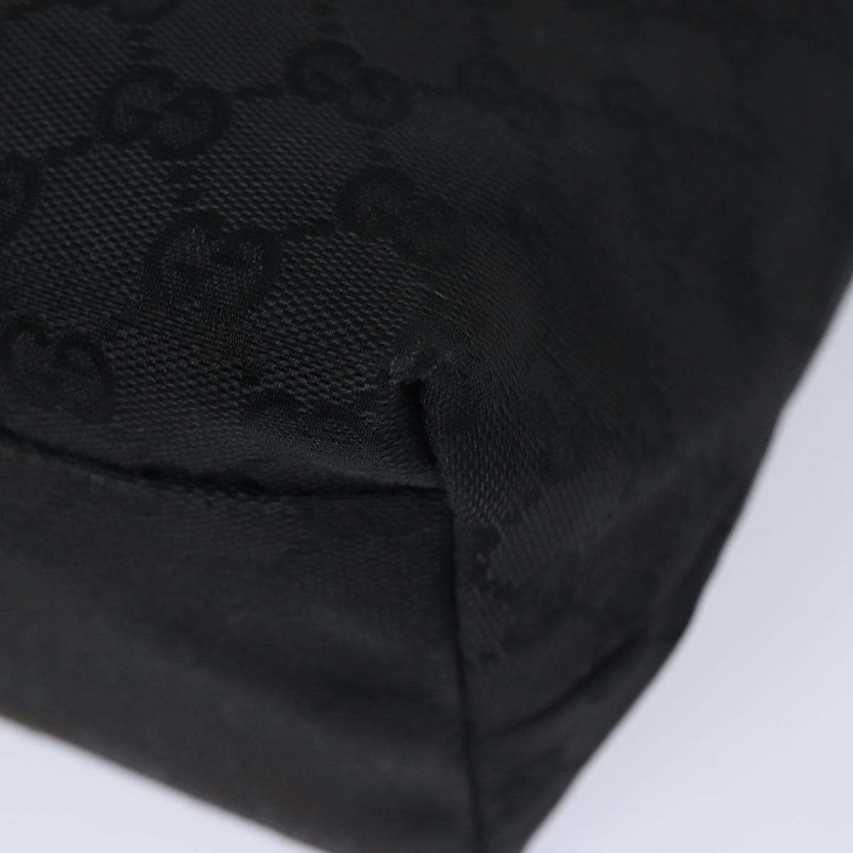 GUCCI GG Canvas Shoulder Bag Black 001 3386 80141