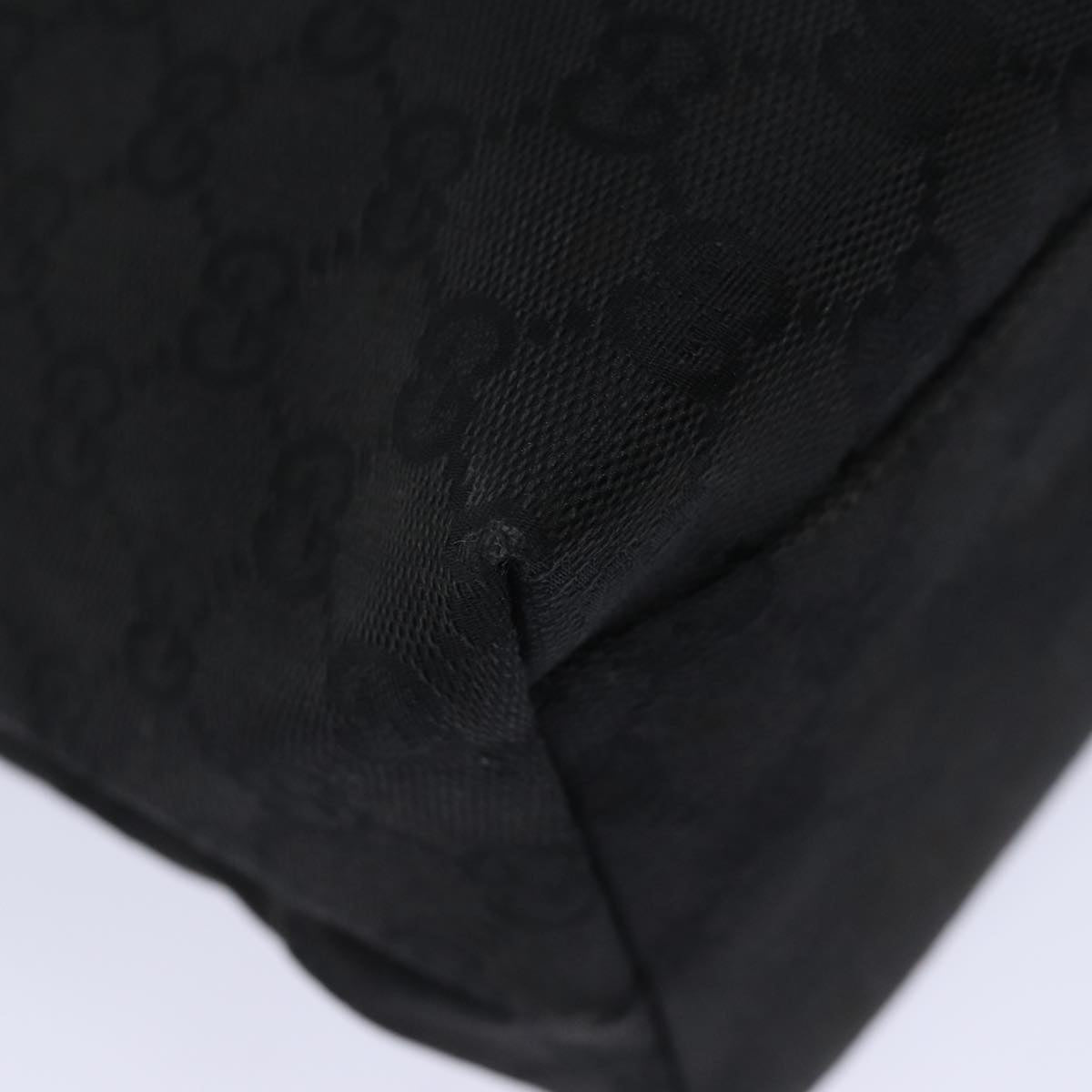 GUCCI GG Canvas Shoulder Bag Black 001 3386 80141