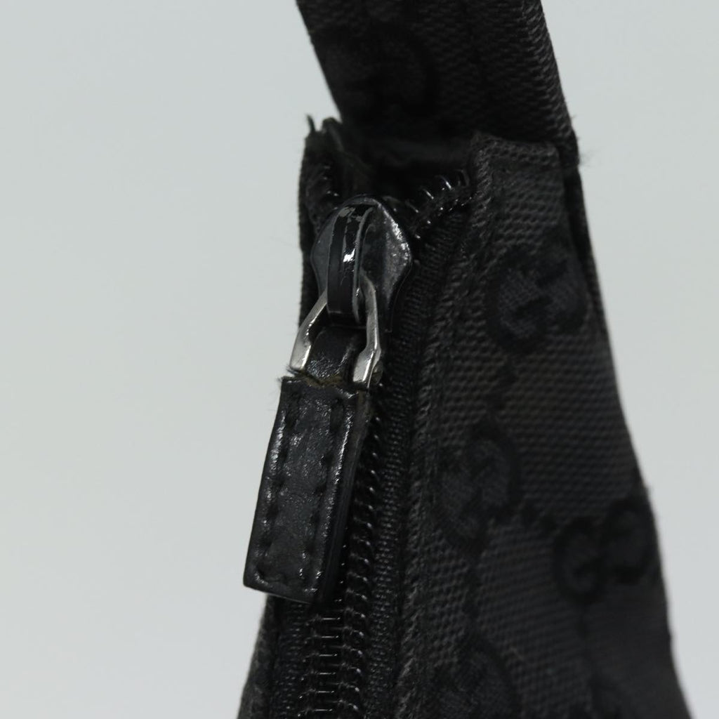 GUCCI GG Canvas Shoulder Bag Black 001 3386 80141