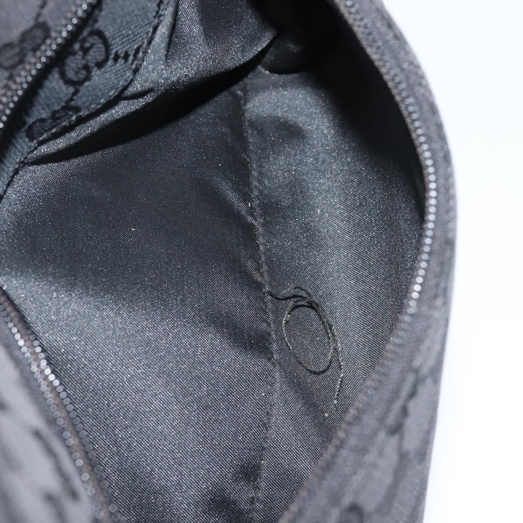 GUCCI GG Canvas Shoulder Bag Black 001 3386 80141